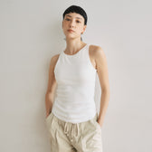 Fit Pad Marshmallow Soft Ribbed Sleeveless Tank