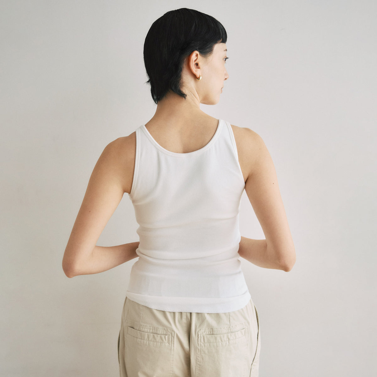 Fit Pad Marshmallow Soft Ribbed Sleeveless Tank