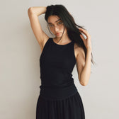 Fit Pad Marshmallow Soft Ribbed Sleeveless Tank