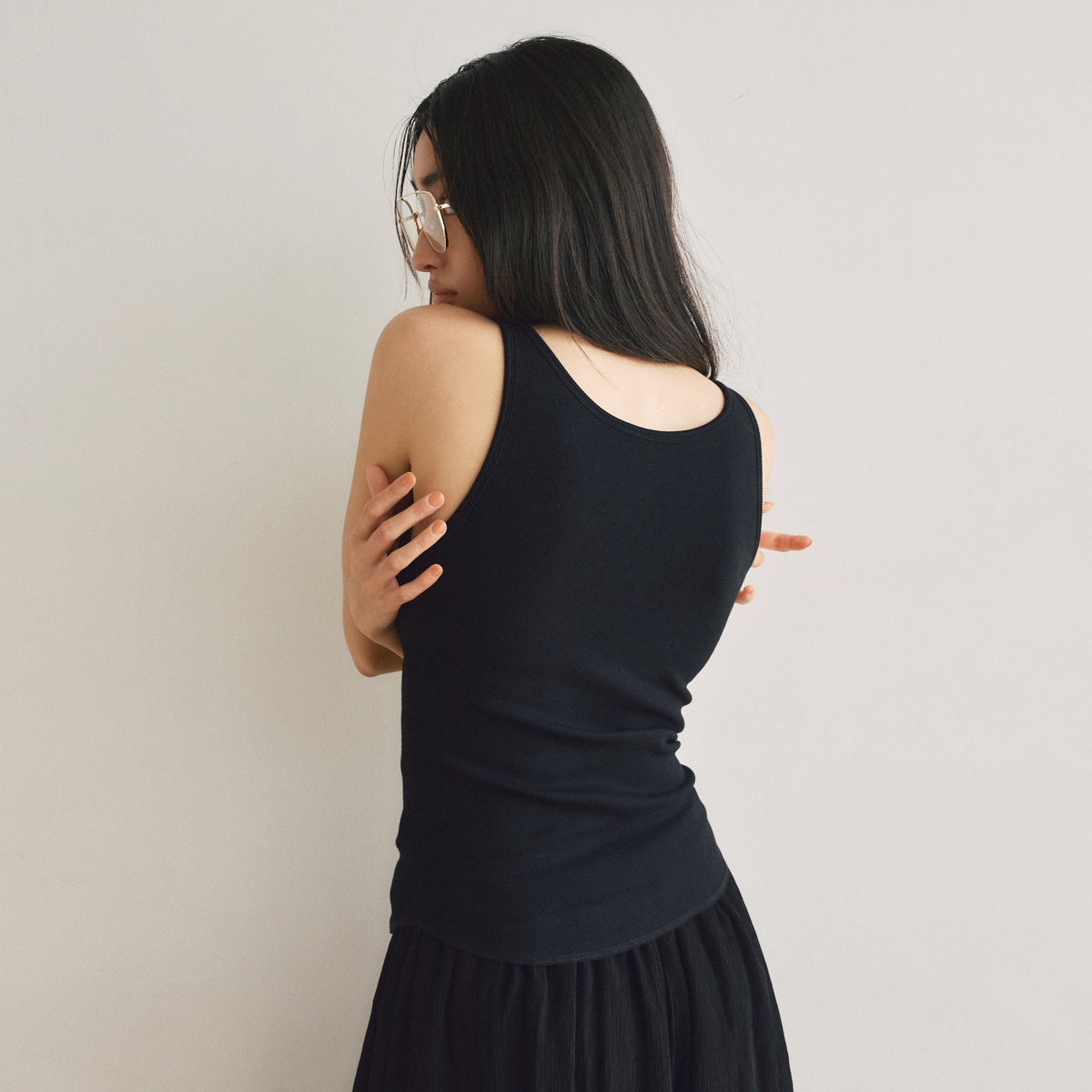 Fit Pad Marshmallow Soft Ribbed Sleeveless Tank