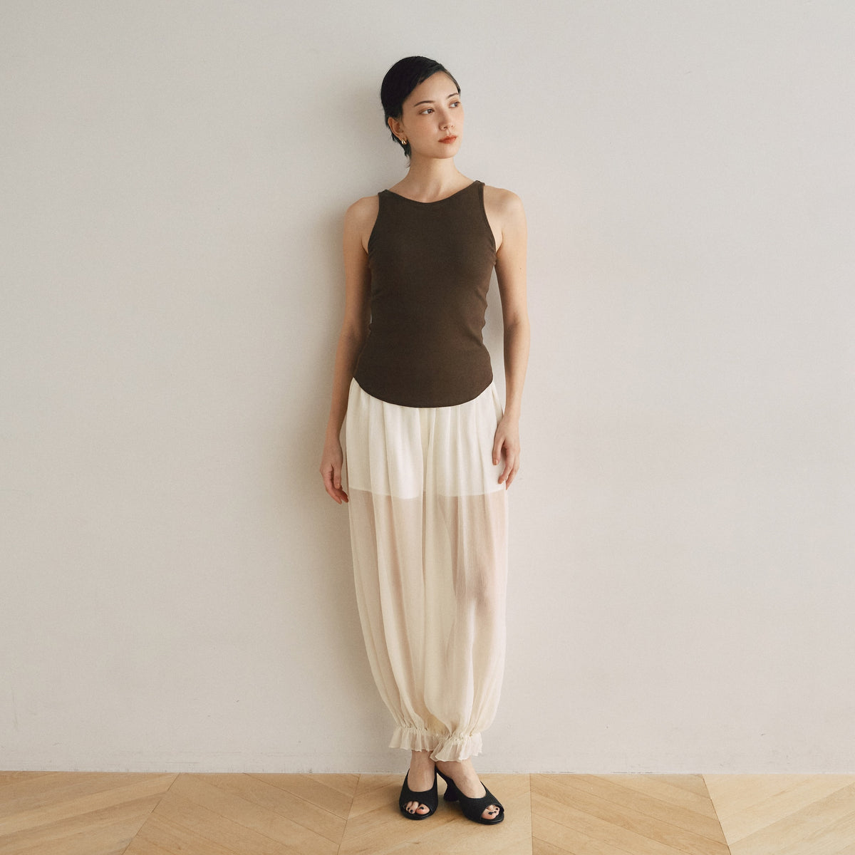 Fit Pad Marshmallow Soft Ribbed Sleeveless Tank