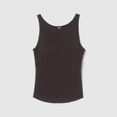 Fit Pad Marshmallow Soft Ribbed Sleeveless Tank