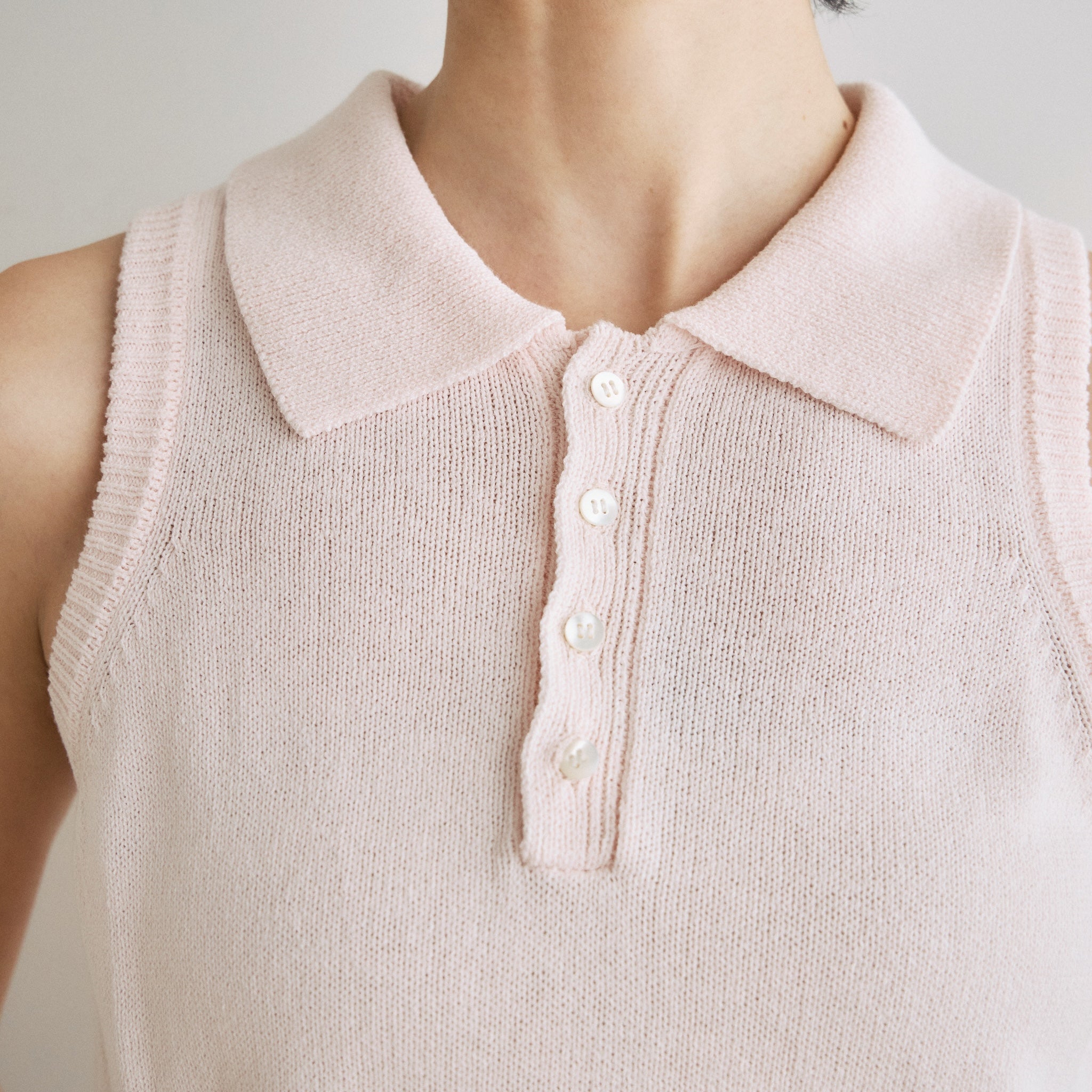 MultiサイズKnit Poloベスト