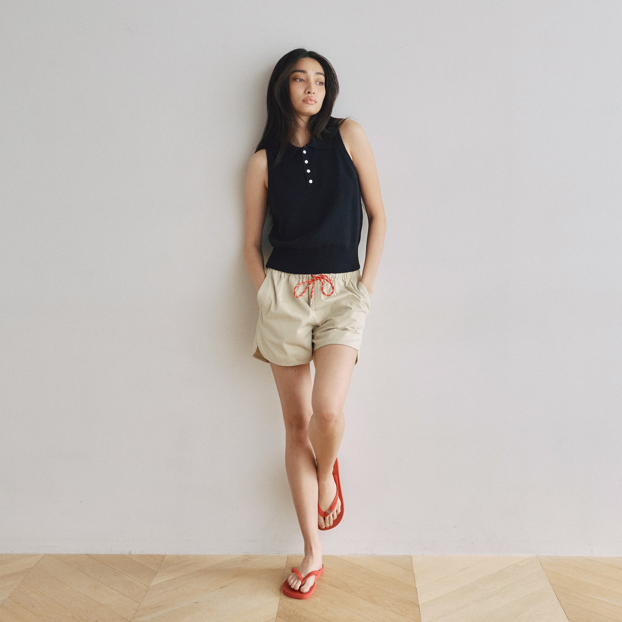 MultiサイズKnit Poloベスト