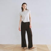 Vintage-like honeycomb henley top