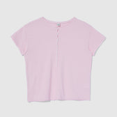 Vintage-like honeycomb henley top