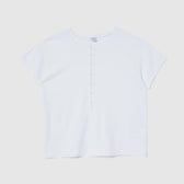 Vintage-like honeycomb henley top