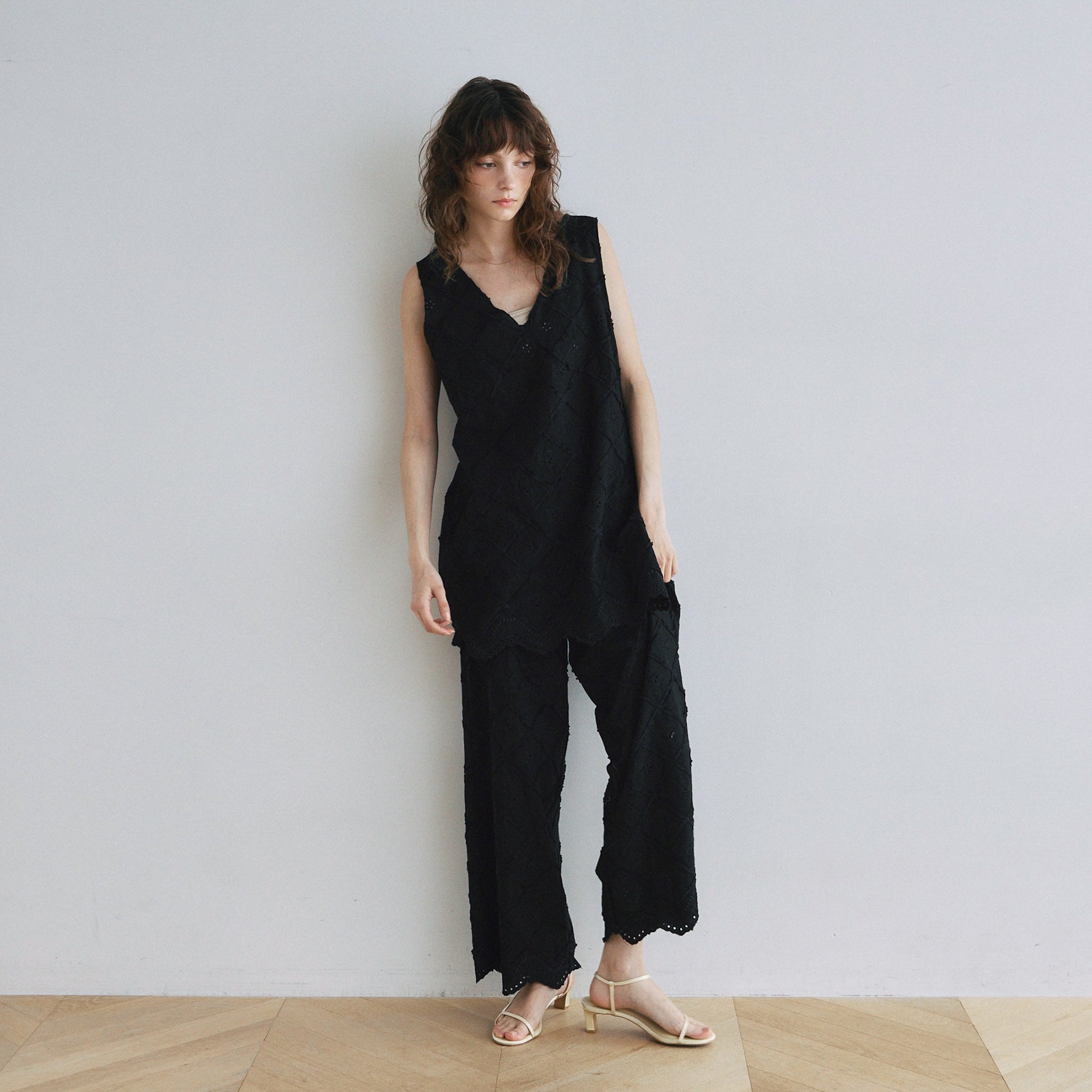 Cotton Laceスカラップチュニック