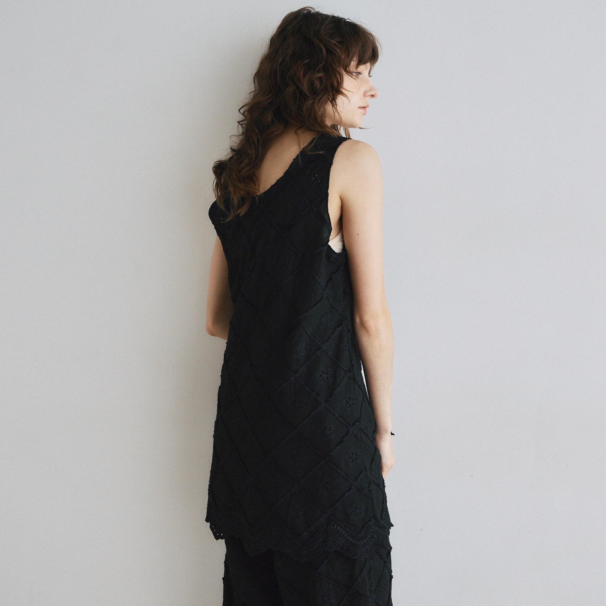 Cotton Laceスカラップチュニック