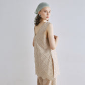 Cotton Laceスカラップチュニック