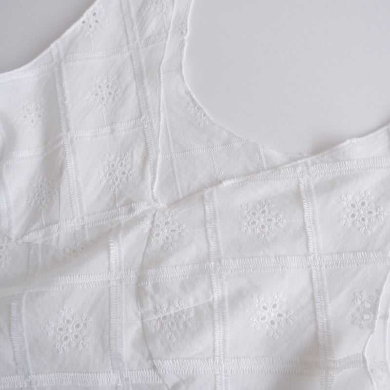 Cotton Laceスカラップチュニック