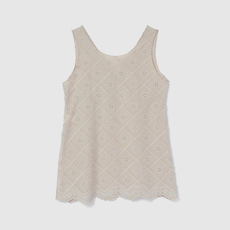 Cotton Laceスカラップチュニック