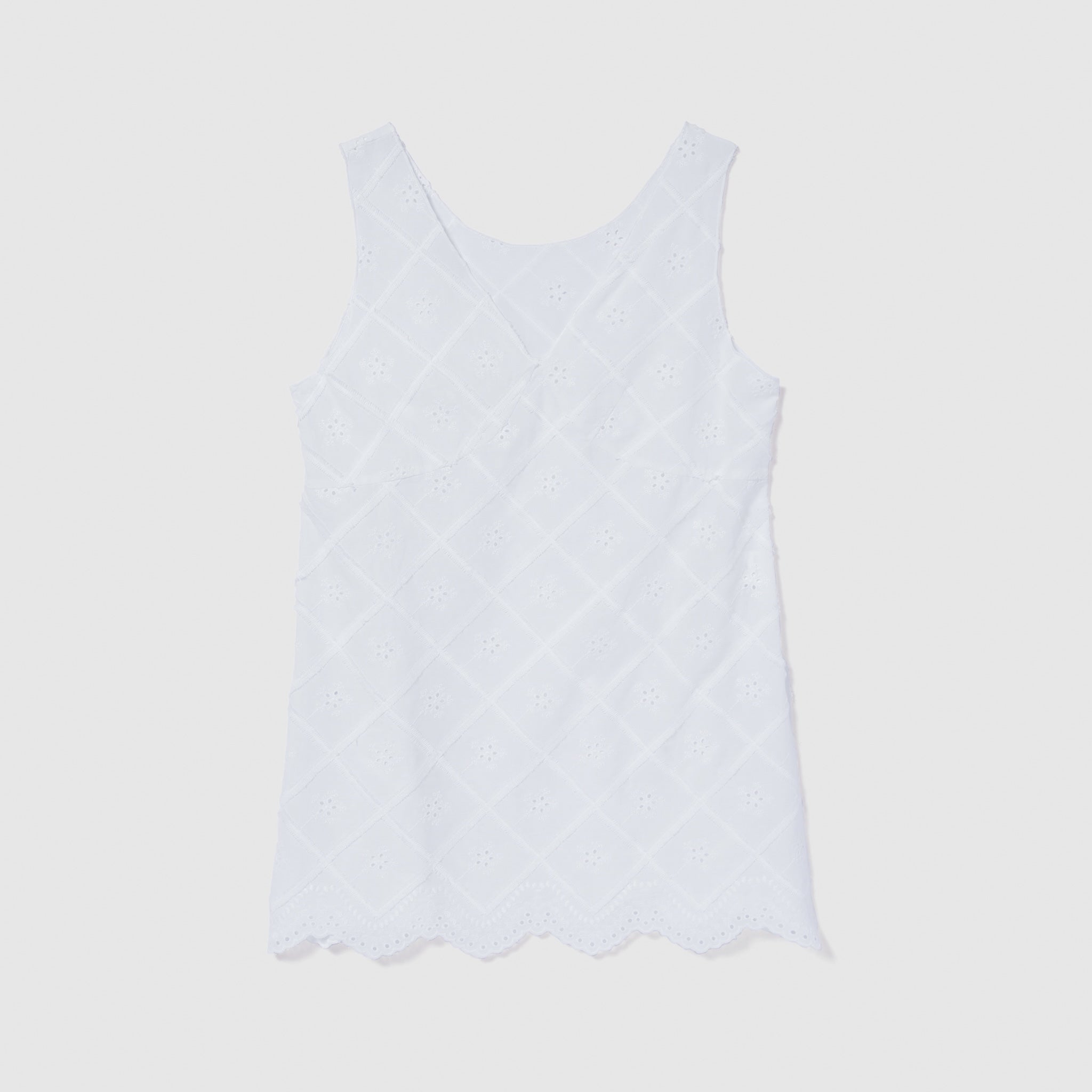 Cotton Laceスカラップチュニック