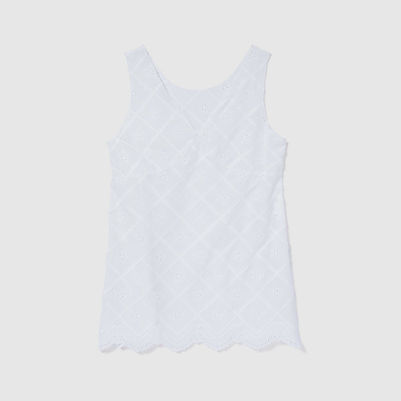 Cotton Laceスカラップチュニック