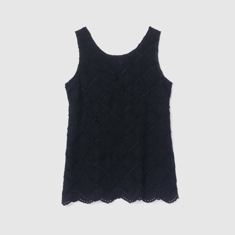 Cotton Laceスカラップチュニック
