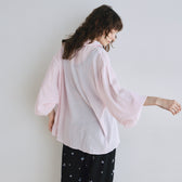 Crinkle Finish Ribbon Shirt