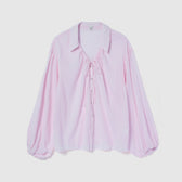 Crinkle Finish Ribbon Shirt