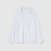 Crinkle Finish Ribbon Shirt