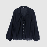 Crinkle Finish Ribbon Shirt