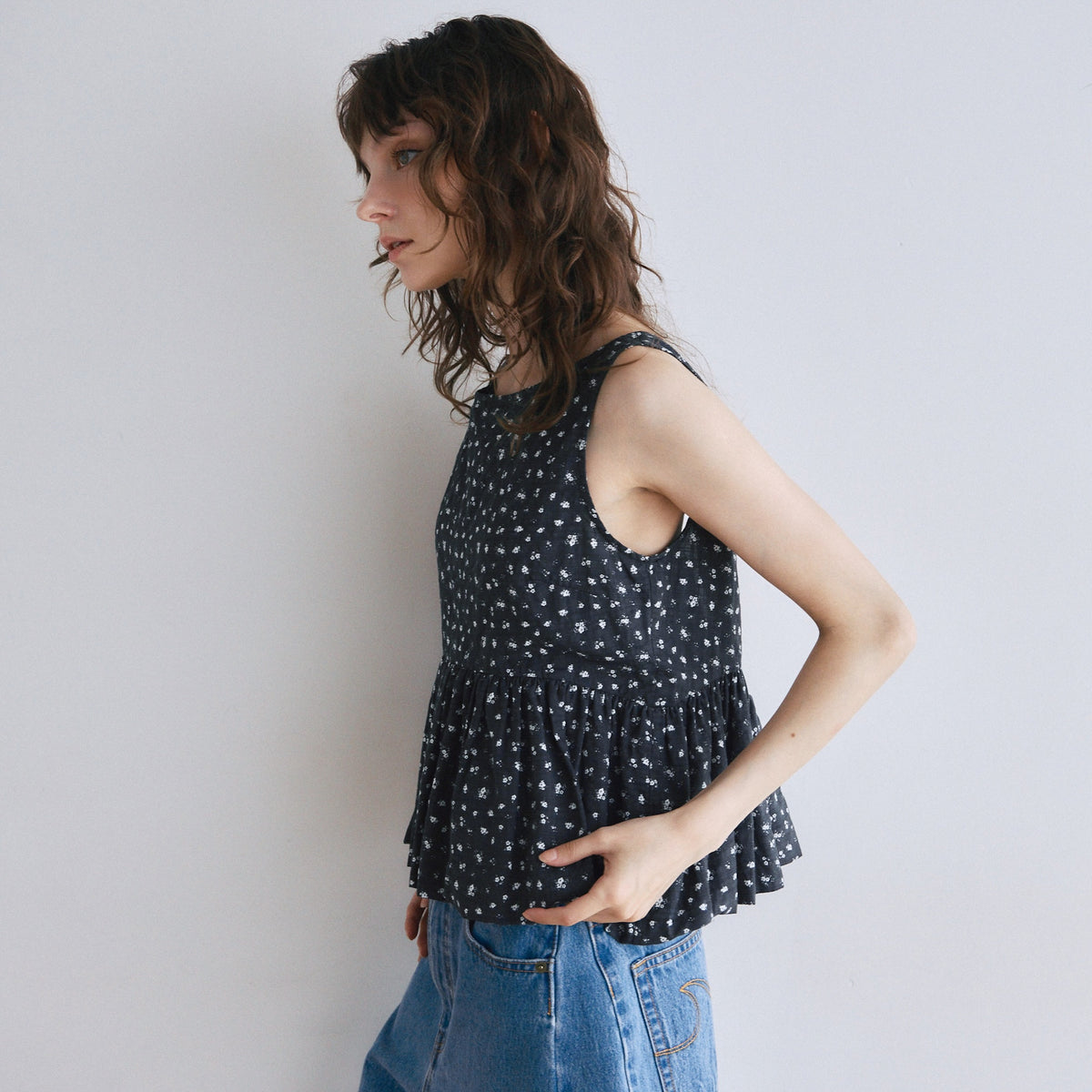 Boat Neck Balloon Top