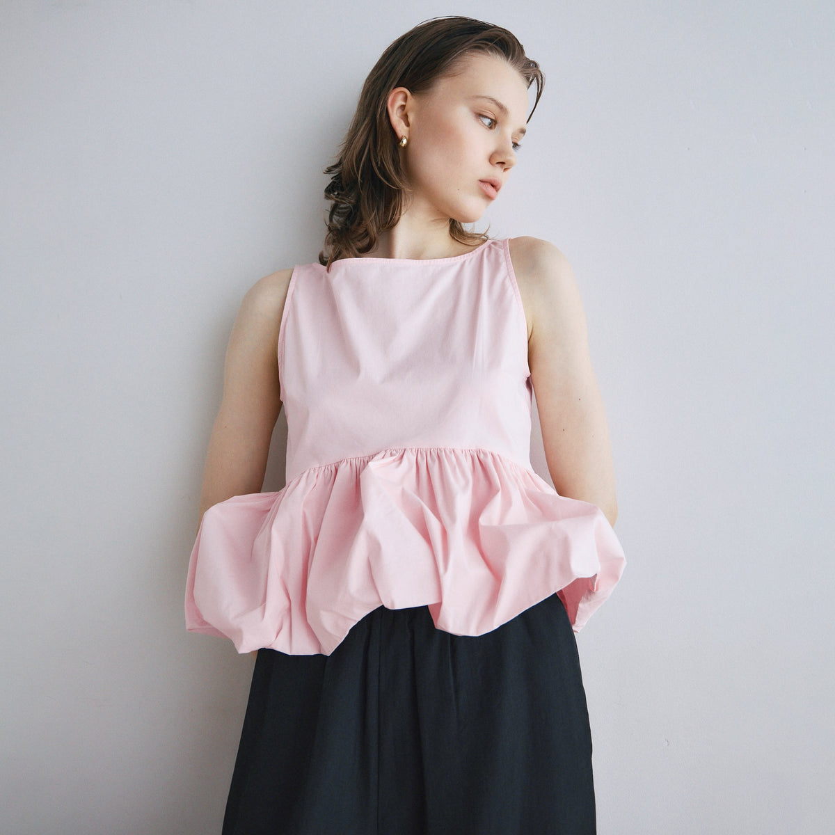 Boat Neck Balloon Top