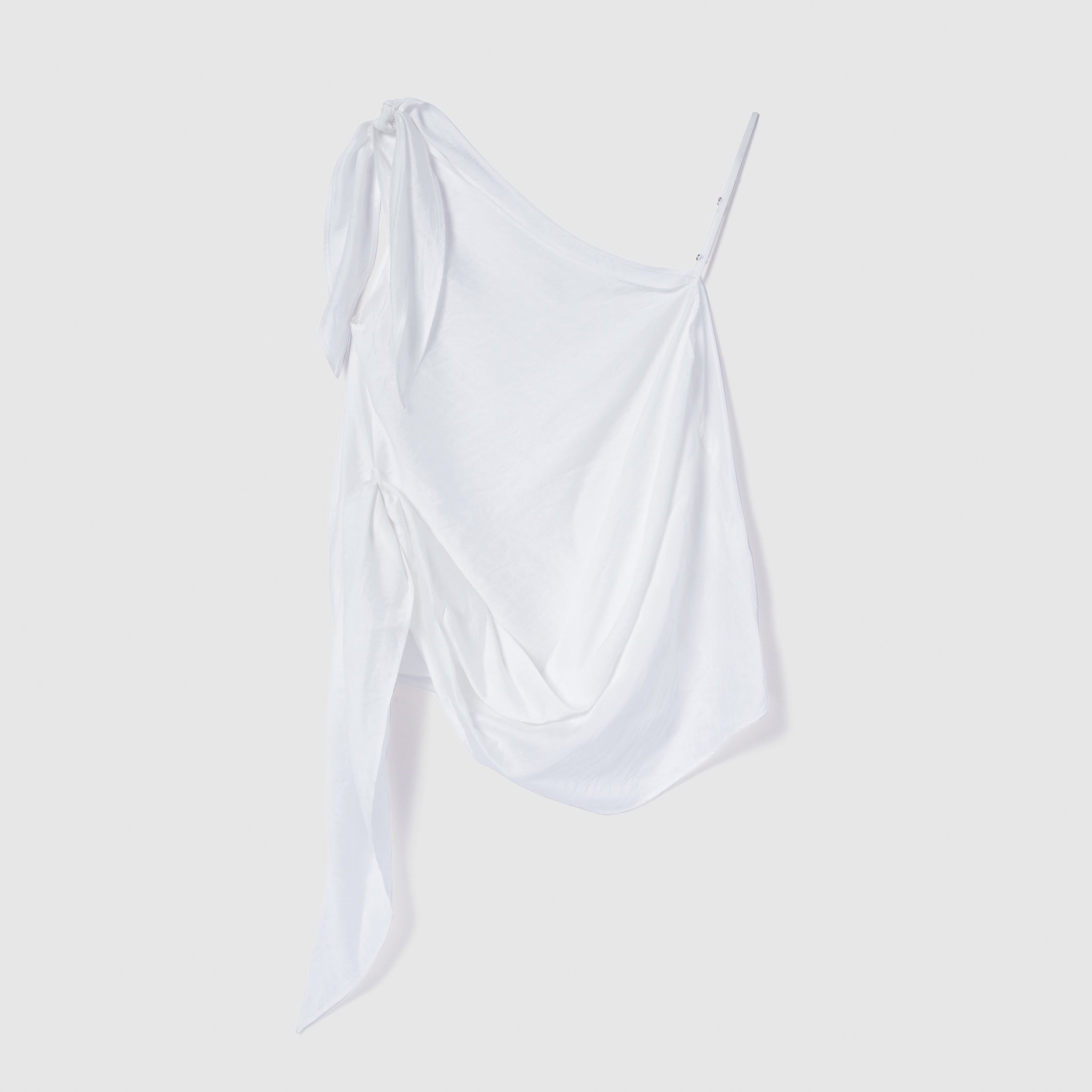 Asymmetry Ribbon SheerトップスSET
