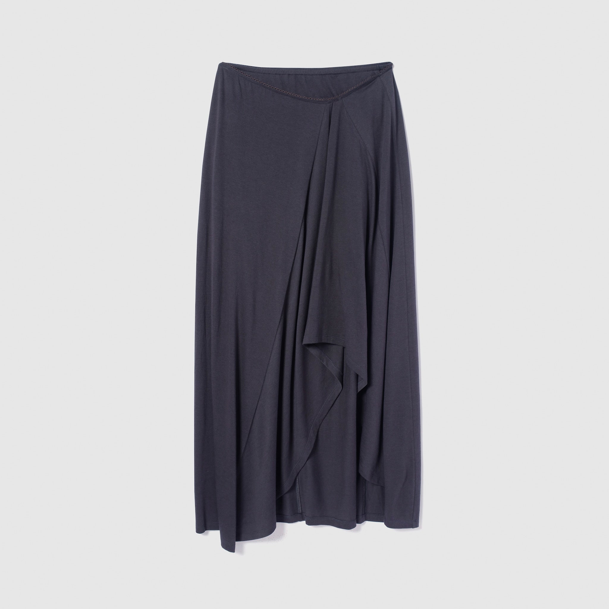 ドレープアシンメトリーカットスカート
