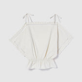 Cutwork Cape Blouse