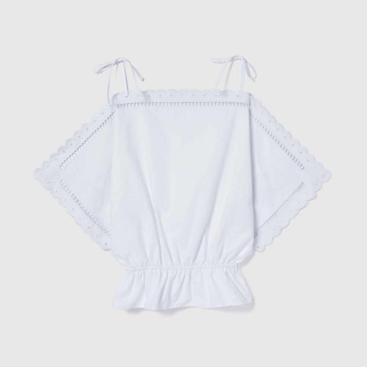 Cutwork Cape Blouse