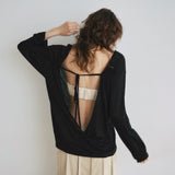 Airy Touch Back Cache-Coeur Top
