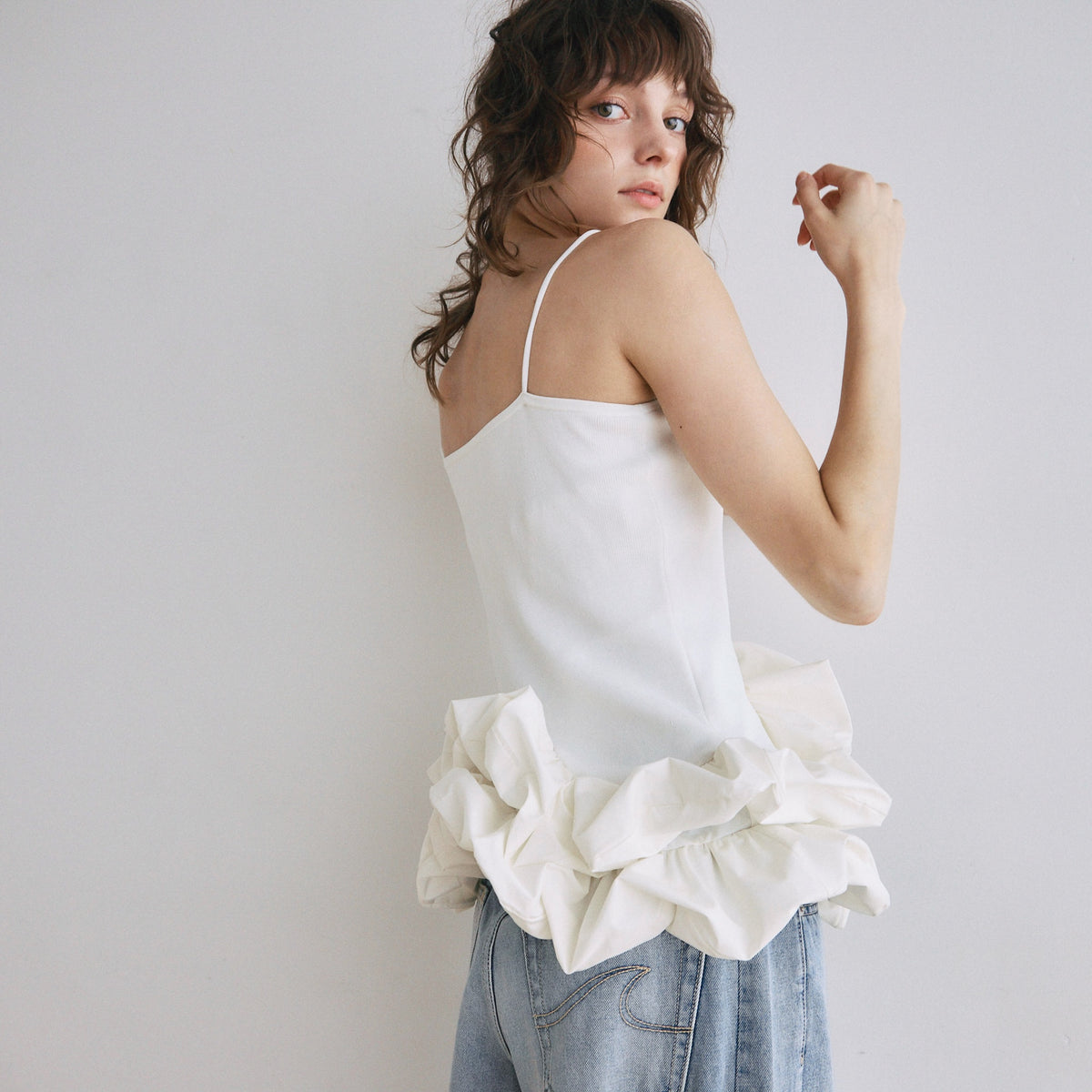 Knit Docking Balloon Camisole