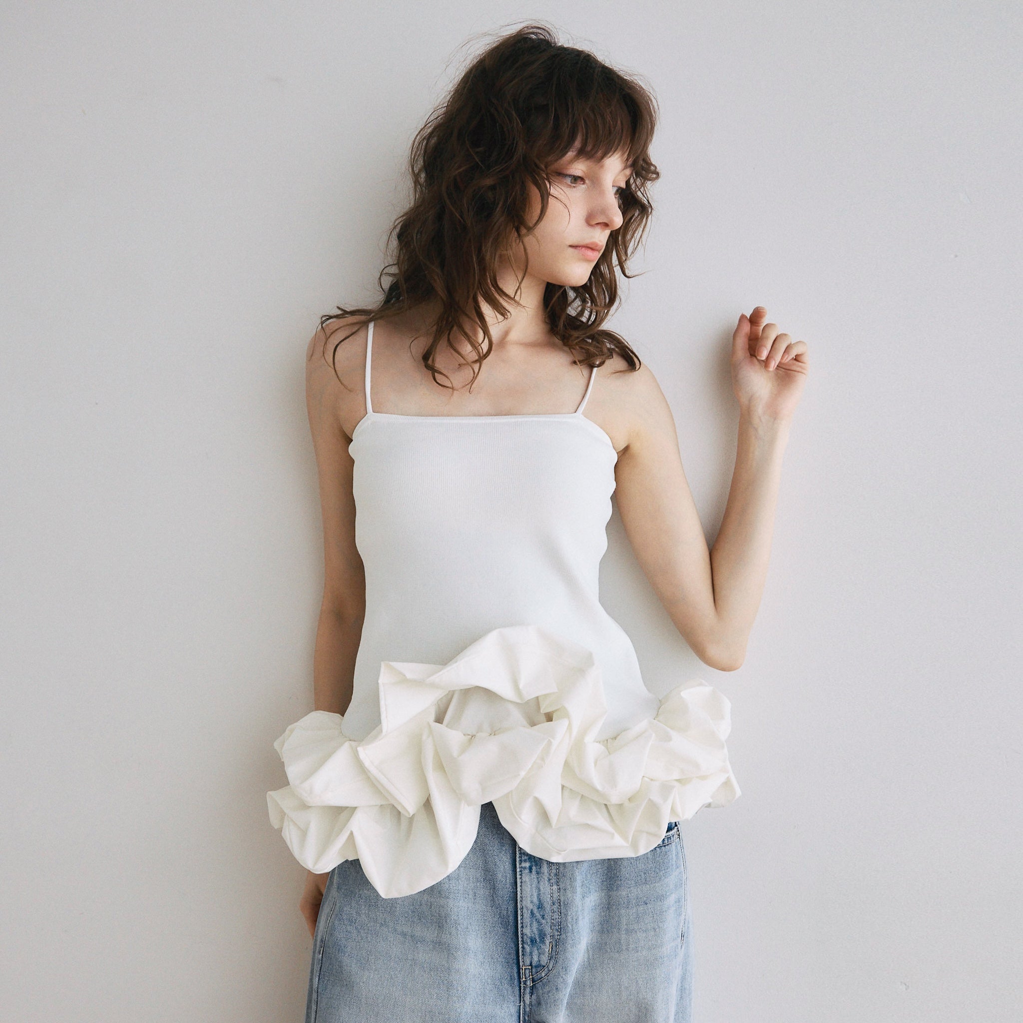Knit Docking Balloon Camisole