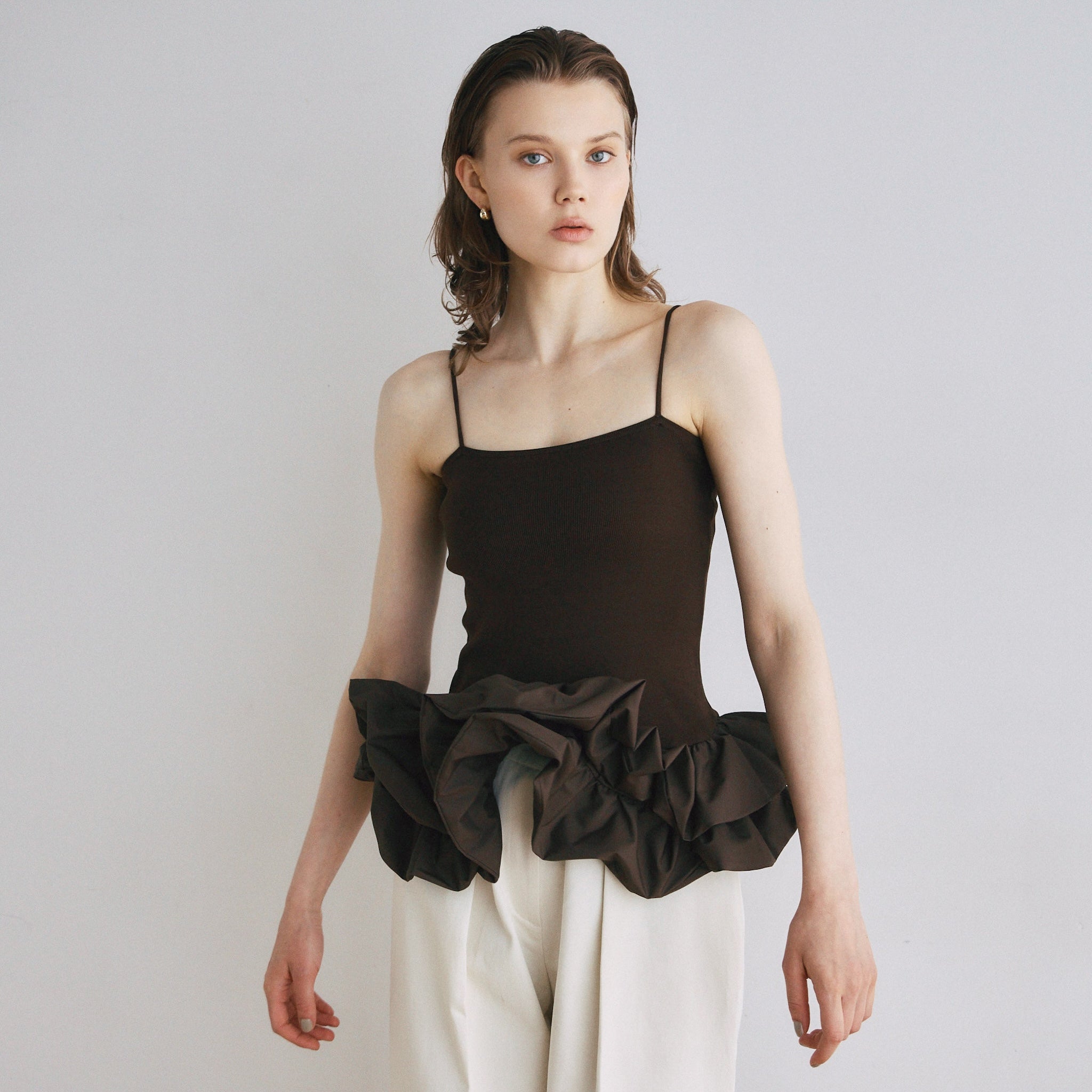 Knit Docking Balloon Camisole