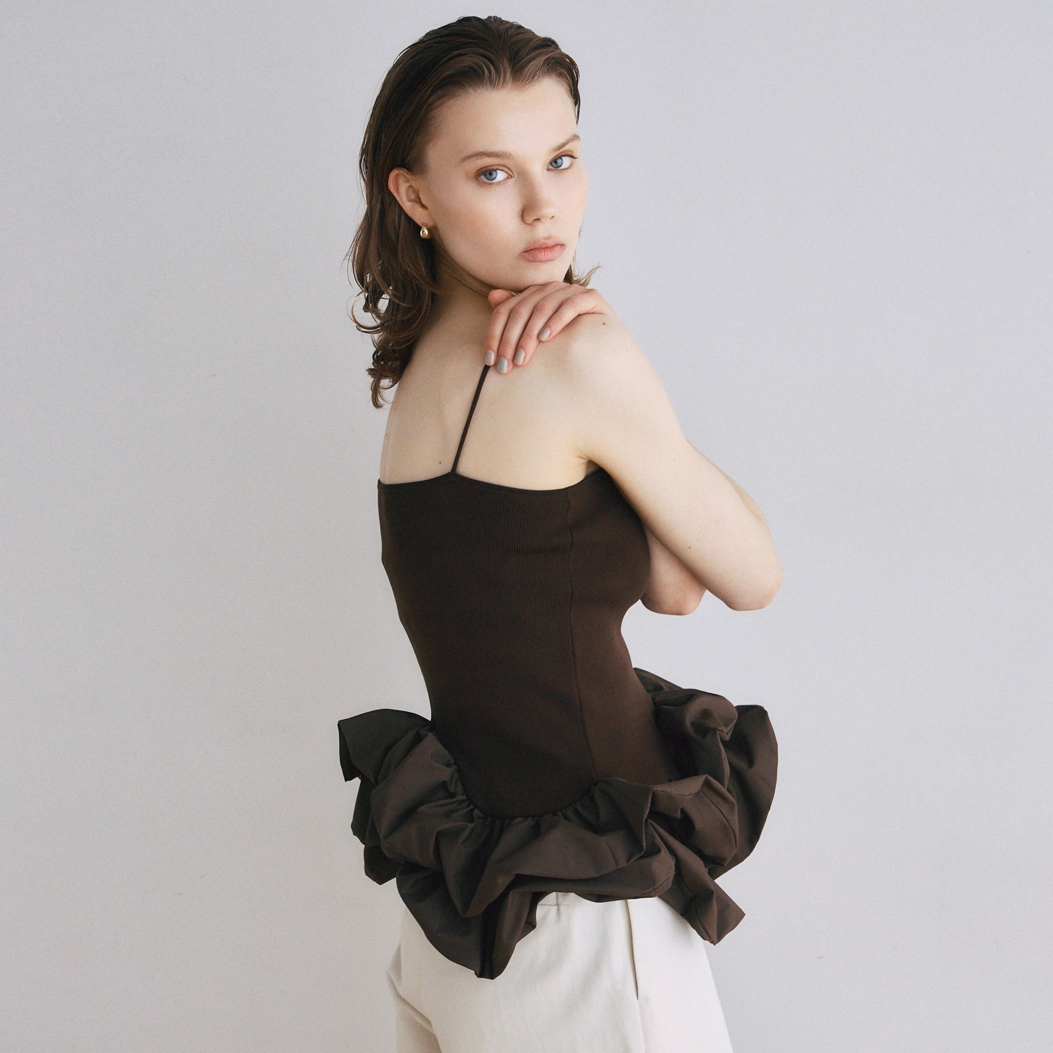 Knit Docking Balloon Camisole