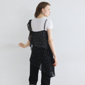 Asymmetrical Shoulder Flower Top