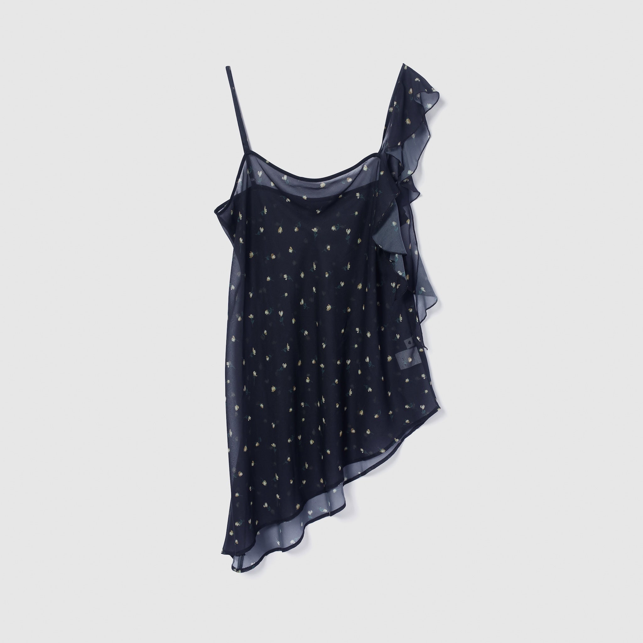 AsymmetryショルダーFlowerトップス