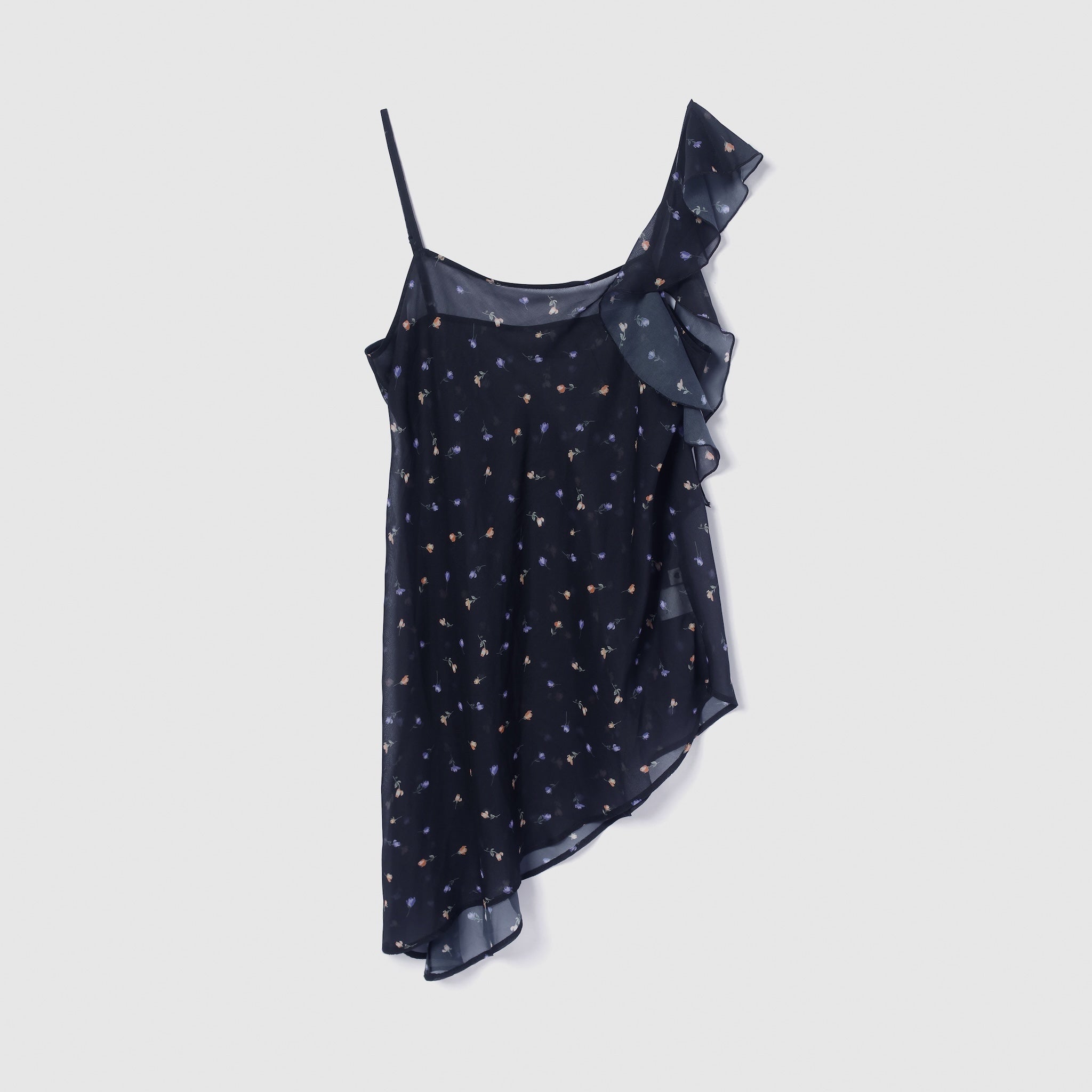 AsymmetryショルダーFlowerトップス