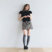 Poodle Yarn 2-Way Neck Top