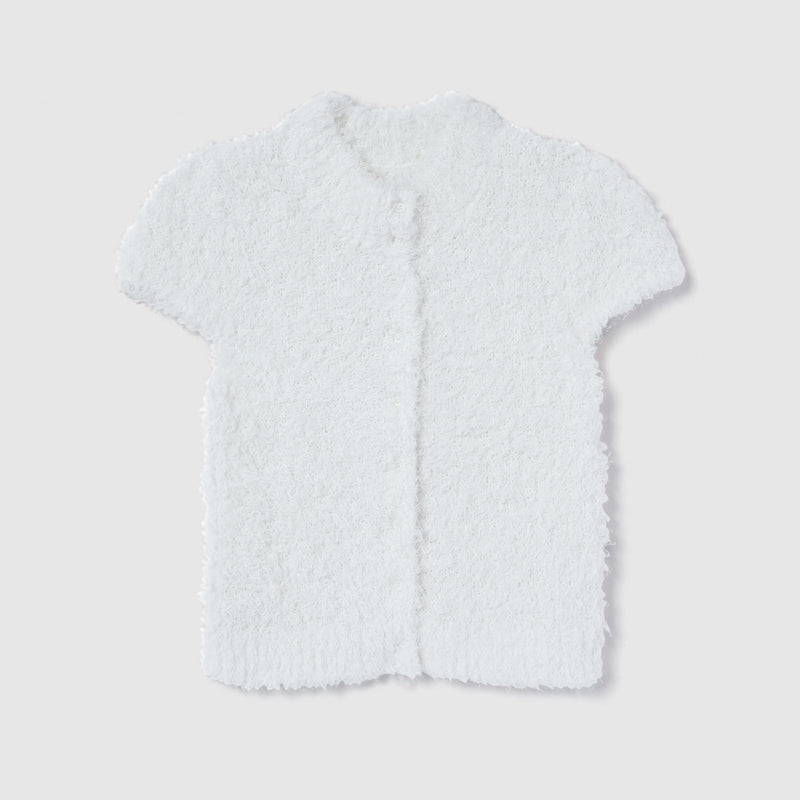 Poodle Yarn 2-Way Neck Top