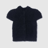 Poodle Yarn 2-Way Neck Top