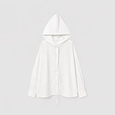 Dropショルダーシャツフーディーブルゾン