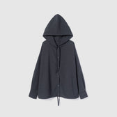 Dropショルダーシャツフーディーブルゾン