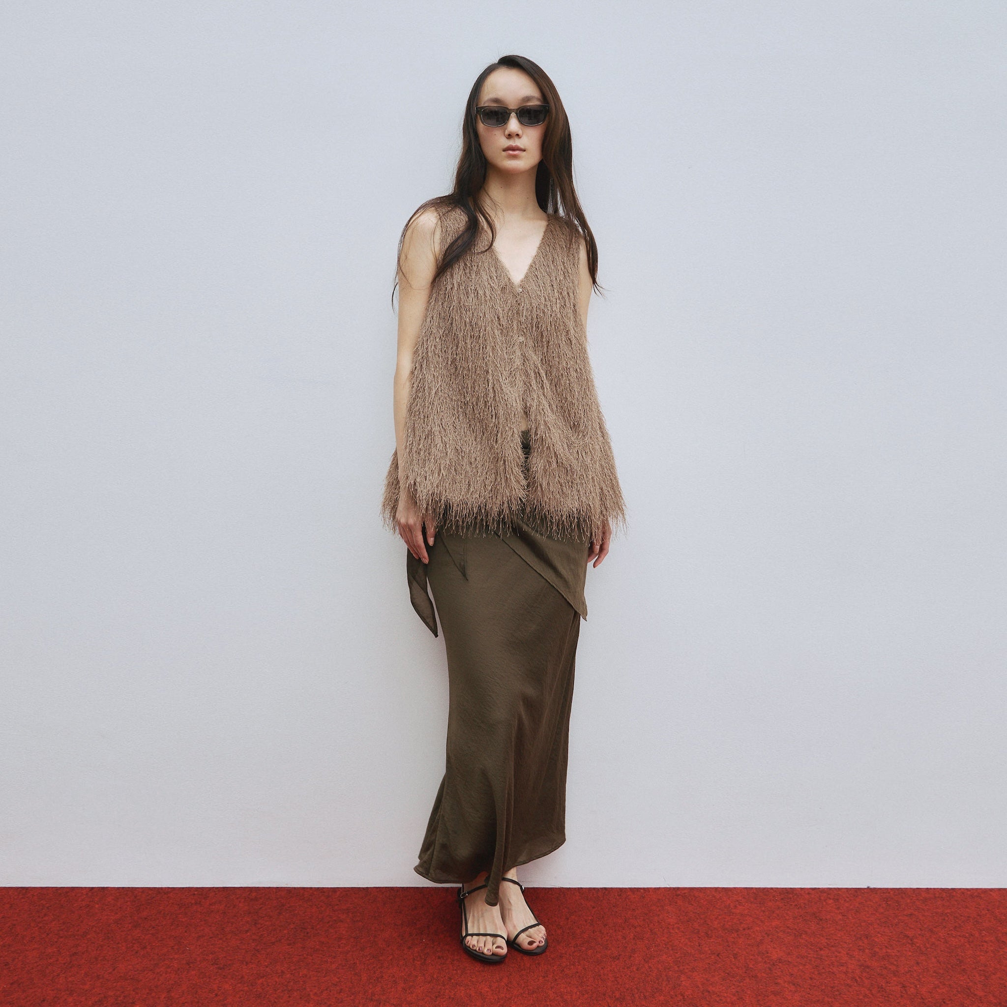 Feather Fringe Balloon Vest