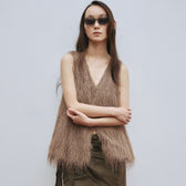 Feather Fringe Balloon Vest