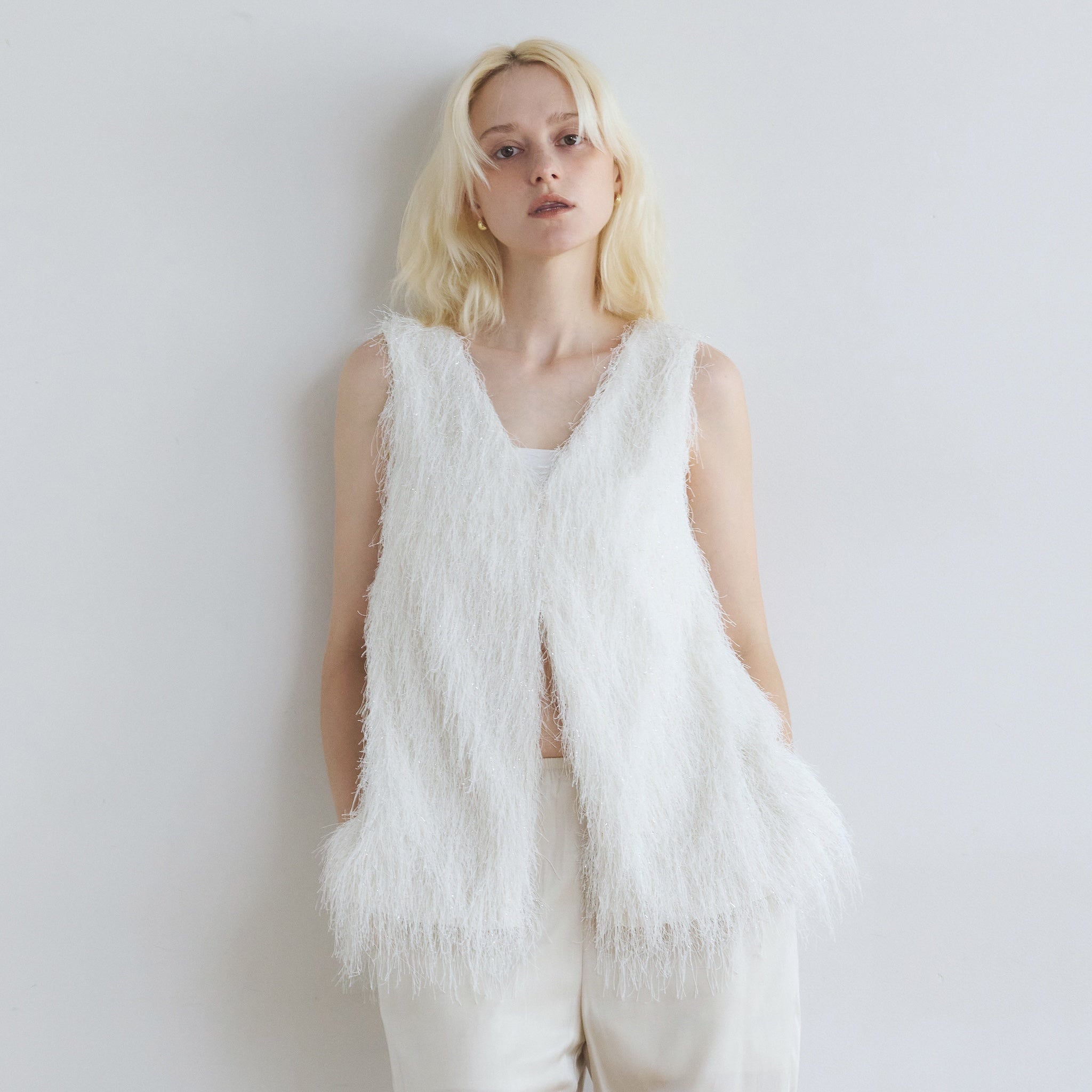 Feather Fringe Balloon Vest