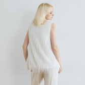 Feather Fringe Balloon Vest
