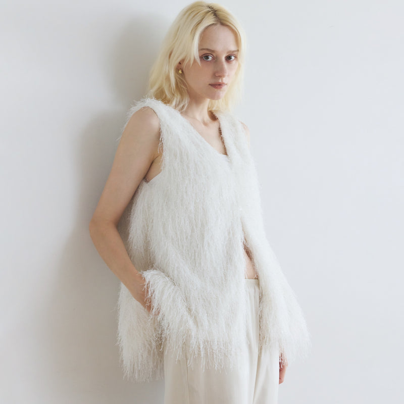 Feather Fringe Balloon Vest