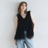 Feather Fringe Balloon Vest