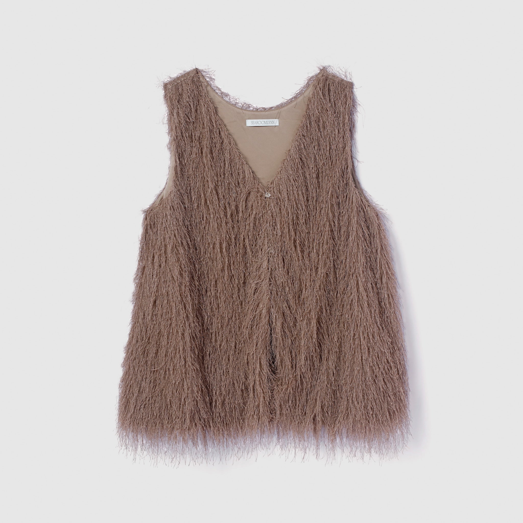 Feather Fringe Balloon Vest