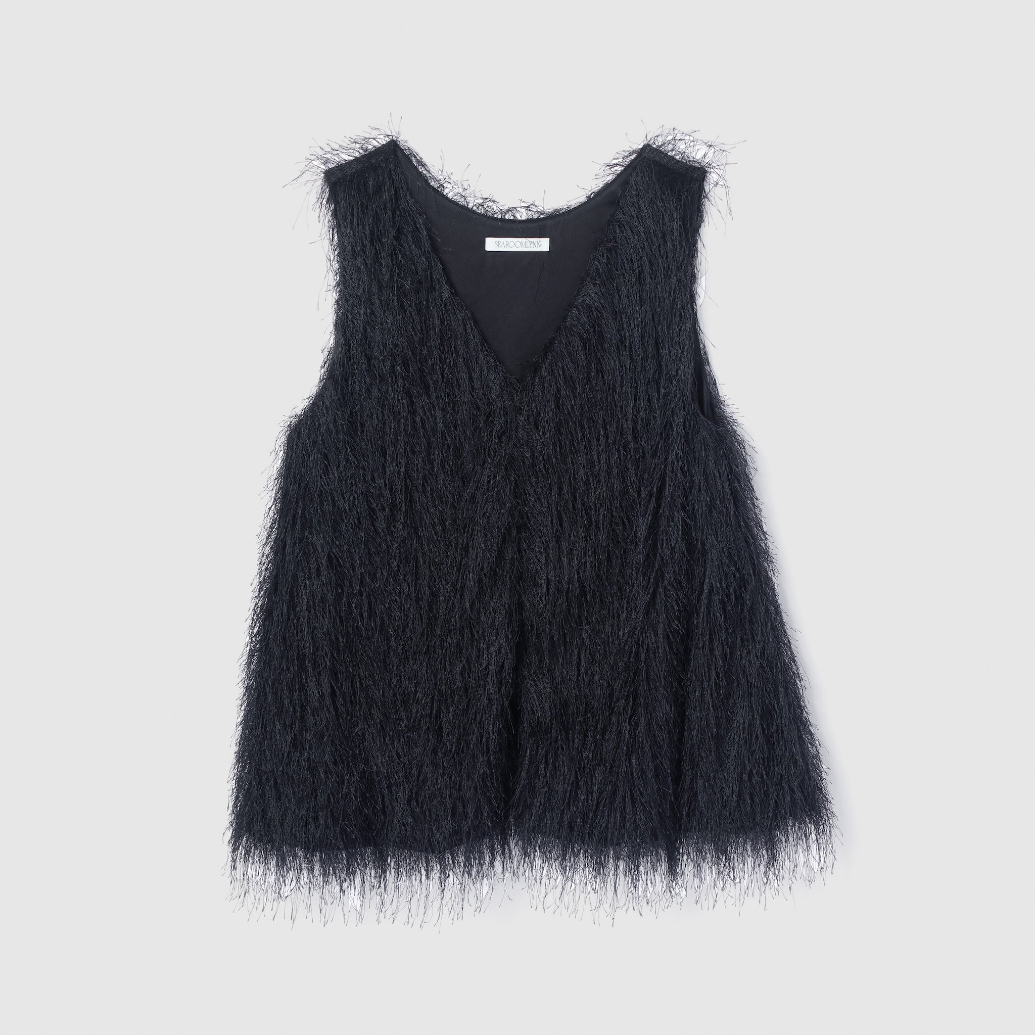 Feather Fringe Balloon Vest
